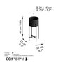 Aberto Design Maceta Decorativa GED-026 Negra